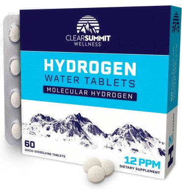 ClearSummit Wellness, Tabletas de Hidrógeno con Magnesio. 60 tabs