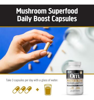 Master Blend, 10 especies de Hongos. 84 caps