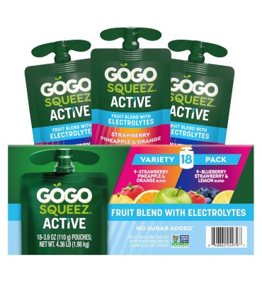 Mezcla Active Fruit con Electrolitos, Variety Pack. 18 pack