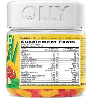 Multivitamínico para Niños sabor Fruit Punch, 70 Gummies
