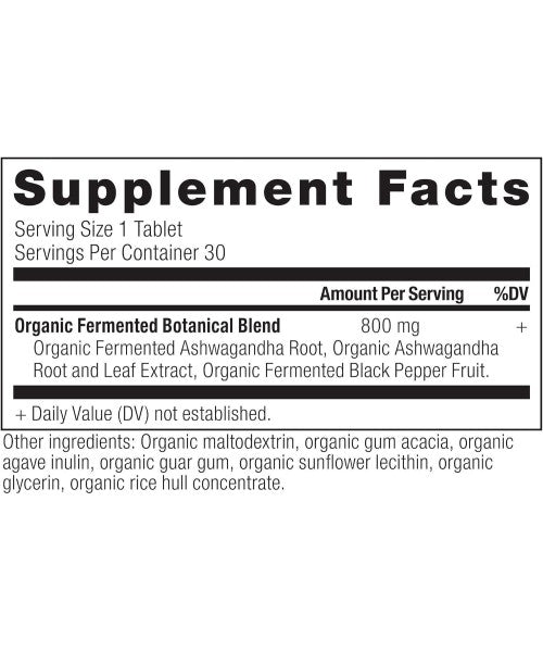 Ancient Nutrition, Ashwagandha Orgánica. 30 tabletas