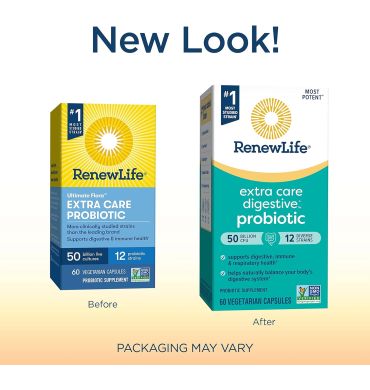 Probióticos Ultimate Flora Cuidado Extra 50 billones. 60 vcaps