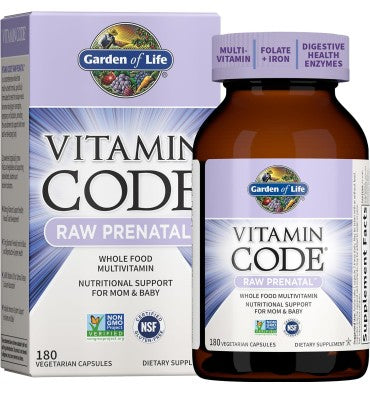 Multivitamínico Prenatal Raw para el Bebé y Mamá. 30, 90 y 180 tabs
