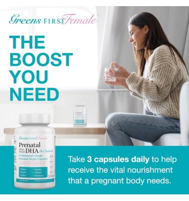 Multivitamínico y Probiótico Prenatal DHA Vegano. 90 caps