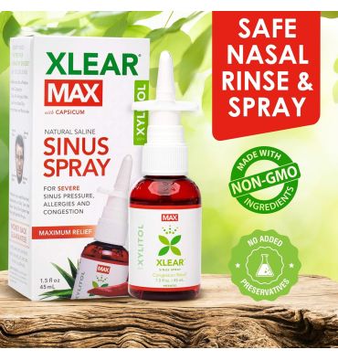Spray Nasal Natural Máximo Alivio con Capsico y Xilitol. 1.5 oz