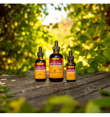 Herb Pharm, Ashwagandha Orgánica líquida. 2 tamaños