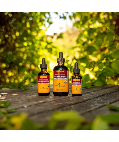 Herb Pharm, Raíz de Ashwagandha Orgánica, líquida. 30 y 120 ml.