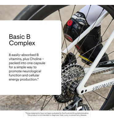 "Basic B Complex" Complejo de Vitamina B y Cholina. 60 caps