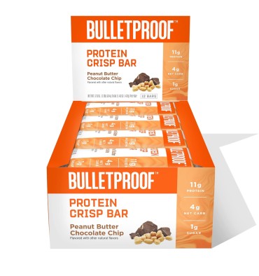 Barras de Proteína Crisp, baja en Azúcar y Carbohidratos. 12 barras