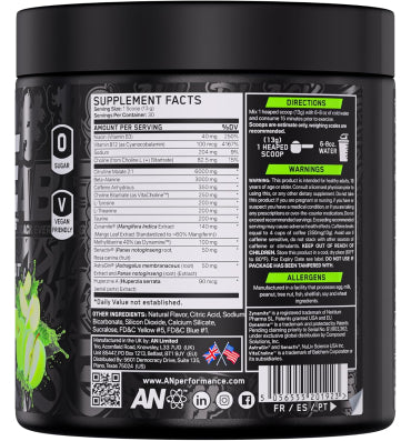 All Black Everything , Pre Workout Powder, 13 sabores. 390 gr.