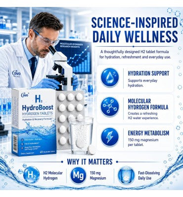 DVO, Tabletas de Agua con Hidrógeno, Electrolitos y Magnesio. 45 tabs