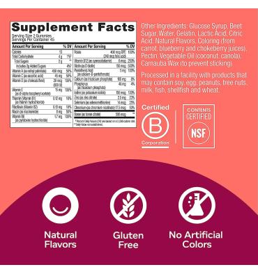 Multivitamínico para Mujer sabor Frambuesa, 90 gomitas