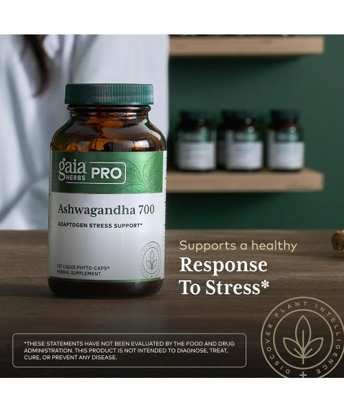 Gaia Herbs Pro, Raiz de Ashwagandha soporte sistema Inmunulógico. 120 Vcaps