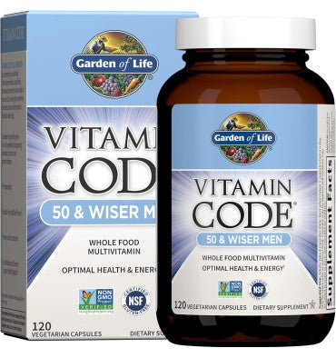 Multivitamínico RAW para Hombres +50. 120 Vcaps