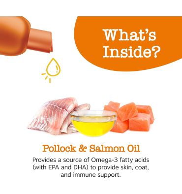 Aceite de Pescado Salvaje de Alasca Omega 3 para Perros y Gatos. 946 ml.