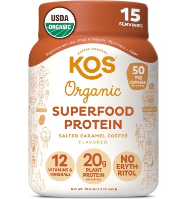 Proteína Vegana Orgánica de Superfoods sabor Café Caramelo Salado