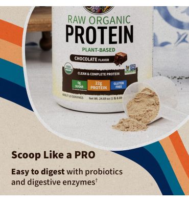 Proteína Raw Orgánica y Vegana sabor Chocolate. 700 gr.