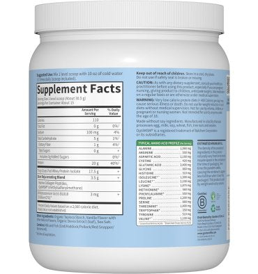 Proteína de Whey adicionada con Colágeno  y MCT sabor Vainilla. 457.5 gr