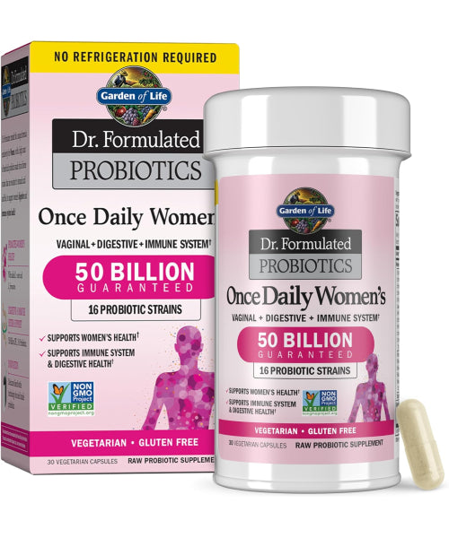 Garden of Life Dr. Formulated, Probióticos para Mujer, Uno diario. 30 Vcaps