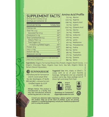 Proteína de Arroz Classic sabor Chocolate. 750 gr.