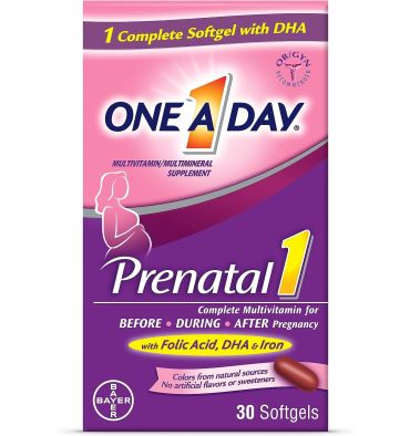 Mutlivitamínico Prenatal One a Day. 120 caps blandas.