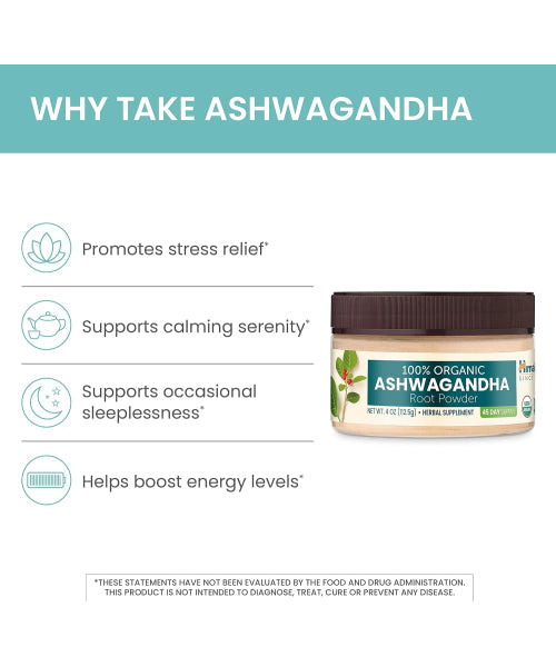 Himalaya, Raíz de Ashwagandha Orgánica en polvo. 112.5 mg