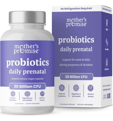 Probióticos y Prebióticos  Prenatal 30 billones, apoyo para Mamá y Bebe. 30 caps