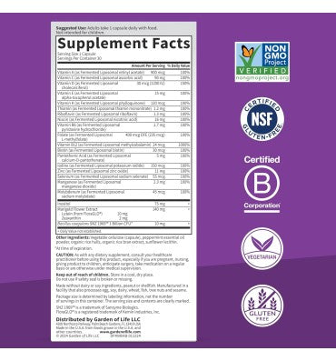 Garden of Life Dr. Formulated, Multi+, soporte para sistema Cognitivo. 30 caps