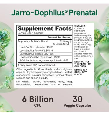 Probiótico Embarazo Saludable 6 billones. 30 caps