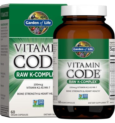 Vitamina K RAW Vegana. Huesos, Corazón. 60 Vcaps
