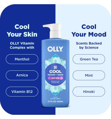 OLLY, Gel de Baño para el Cuerpo, en varios aromas y estado de ánimo. 502 ml.