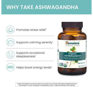 Himalaya, Ashwagandha Orgánico. 30, 60 y 90 tabletas
