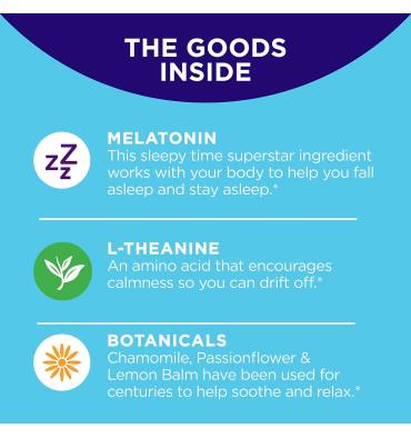 Gomitas para Dormir 5 mg Melatonina sabor Zarzamora. 3 opciones