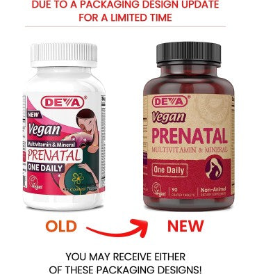 Multivitamínico Vegano y Mineral Prenatal. 90 caps