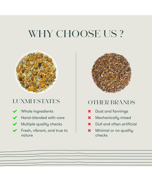 Luxmi, Té de Ashwagandha con Cúrcuma y Hierbas Orgánicas. 25 y 50 bolsitas.