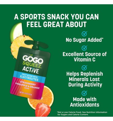 Mezcla Active Fruit con Electrolitos, Variety Pack. 18 pack