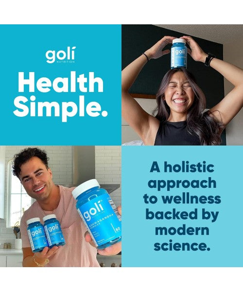 Goli, Ashwagandha y Vitamina D3. 60 Gomitas