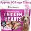 Freeze Dried Chicken Hearts Dog Treats Allergen Free.7 Ounces