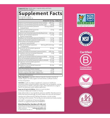 Garden of Life Dr. Formulated, Multi+, soporte Belleza. 30 caps.