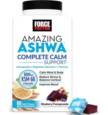 Force Factor, Ashwagandha KSM-66. 60 gomitas