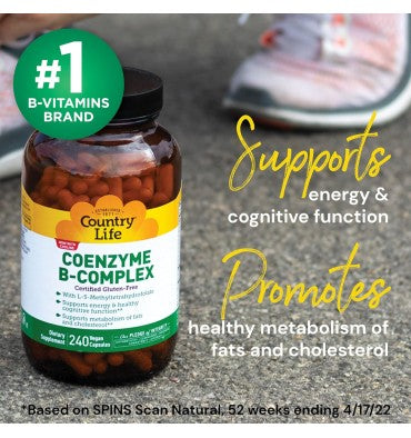 Coenzyma Complejo Vitamina B. 30, 60 y 120 tabs