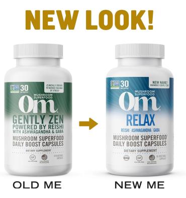 Mezcla de Hongos Relax, Reishi, Aswaghandha, Gaba, Magnesio. 90 unidades