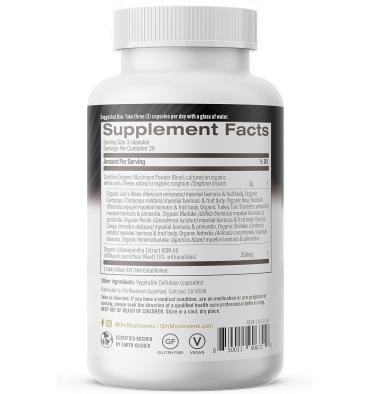 Master Blend, 10 especies de Hongos. 84 caps