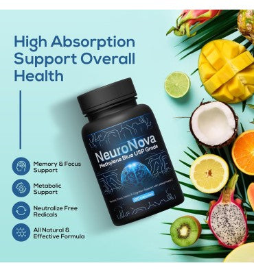 Azul de Metileno Grado farmacéutico. 120 caps.