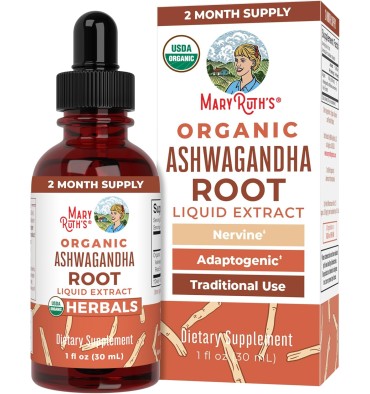 MaryRuth's, Extracto de Raíz de Ashwagandha orgánico, sin alcohol. 30 ml.