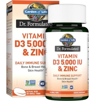 Quercetina, Vitamina D3 (5000 iu) y Zinc. 30 Vtabs