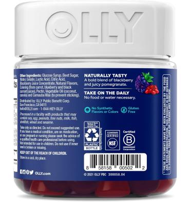 Multivitamínico para Hombre sabor Blackberry, 90 gomitas