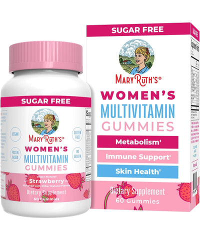 Mary Ruth´s, Multivitamínico para Mujer, sabor Fresa, sin azúcar. 60 gomitas.
