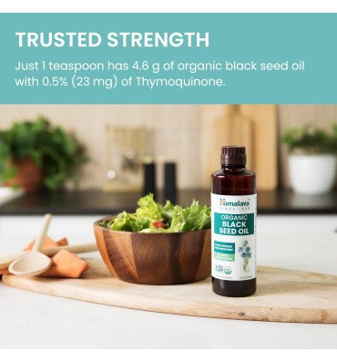 Organic Black Seed Oil, Cold Pressed and Unrefined. 8 oz