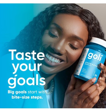 Goli, Ashwagandha KSM-66 y Vitamina D3. 60 Gummies